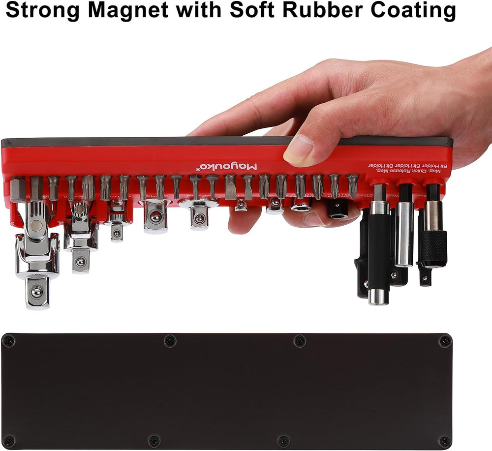 Magnetic Socket Accessory Holder Organizer, Magnetic Bits Tray, Holds Socket Ada