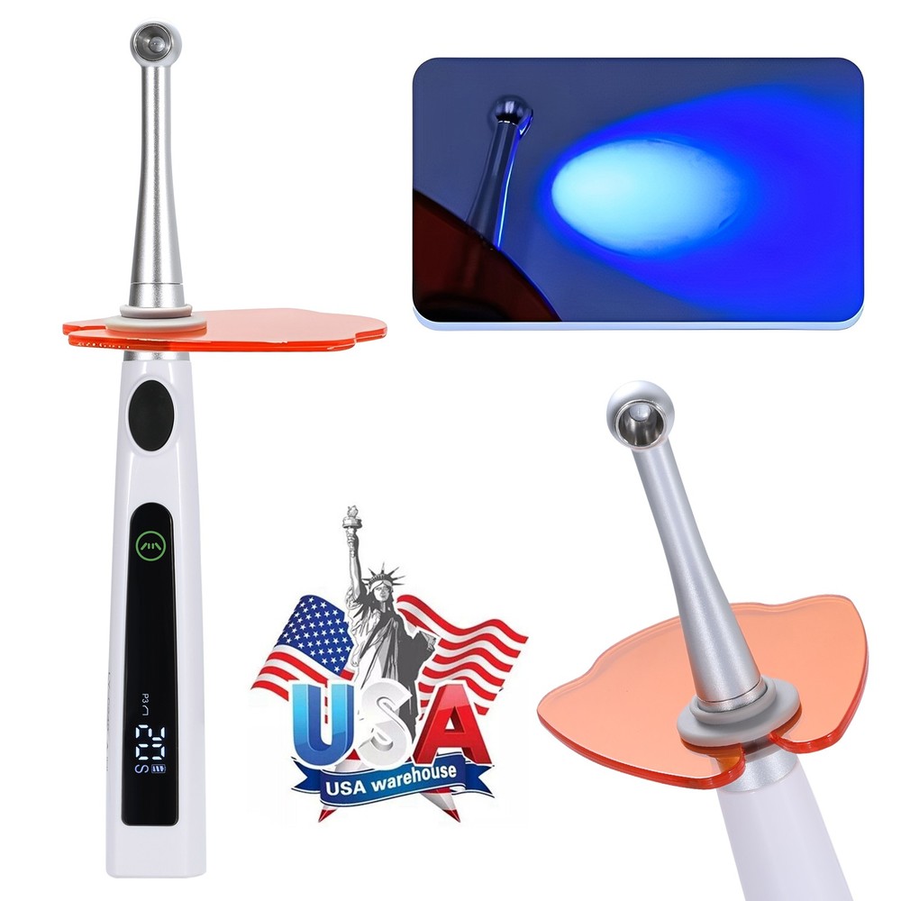 Dental LED Light Lamp Cordless 1 Second Fast Curing Light 4 Modes
