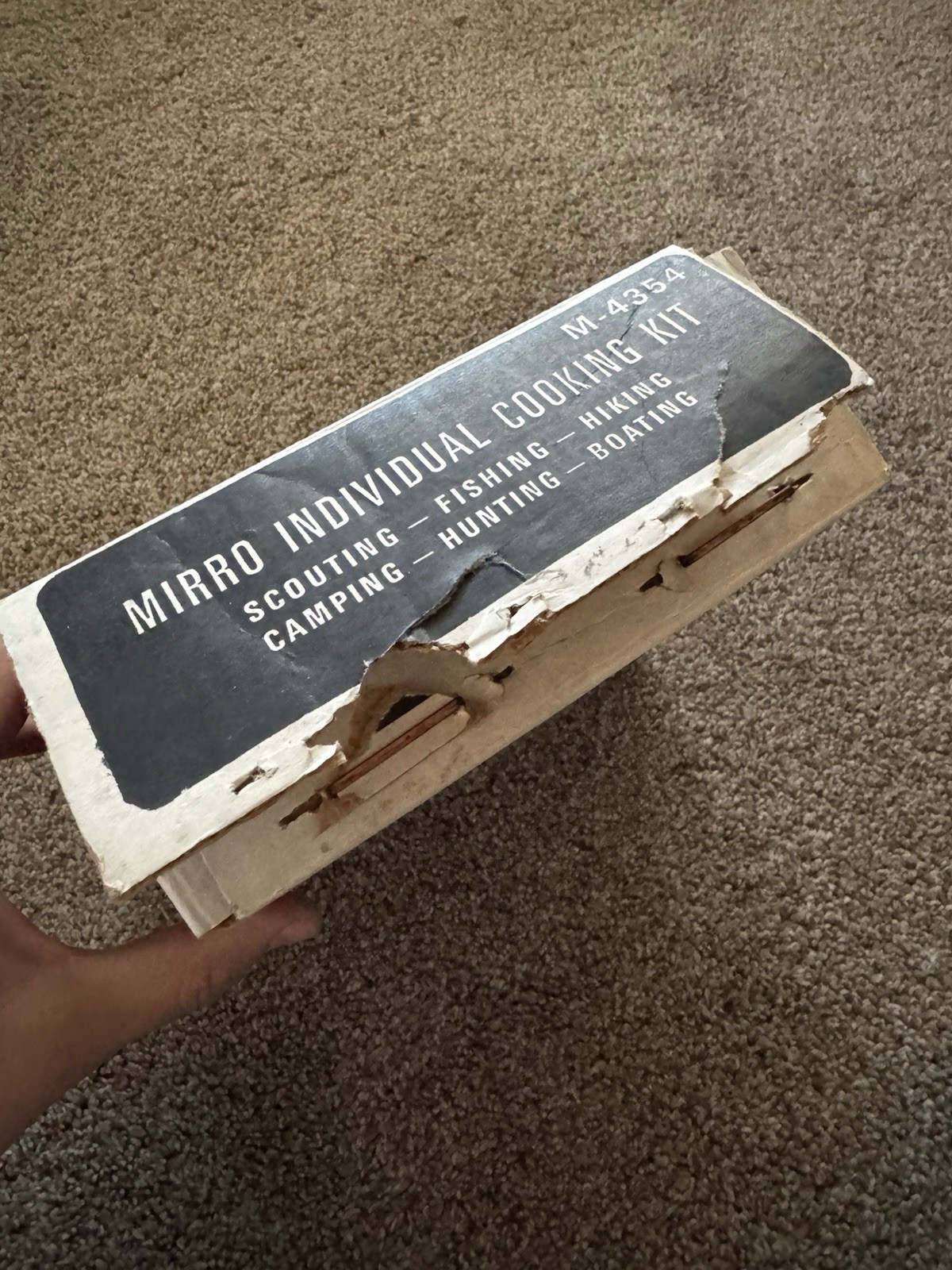 New Vintage Mirro 6 Piece Individual Aluminum Mess Kit Camping Cook Set Cookware