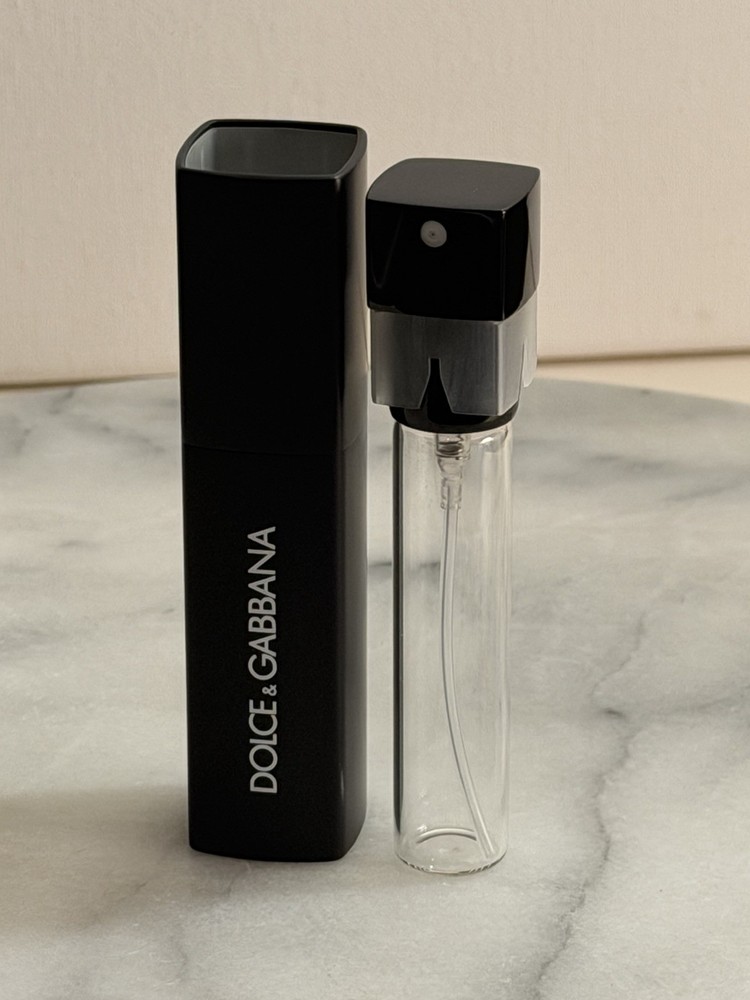 DOLCE & GABBANA Black Retractable Refillable Atomizer Glass Spray Bottle 8ml