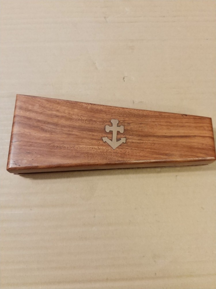 REPRODUCTION BRASS NAUTICAL MAPPING COMPASS WITH CASE