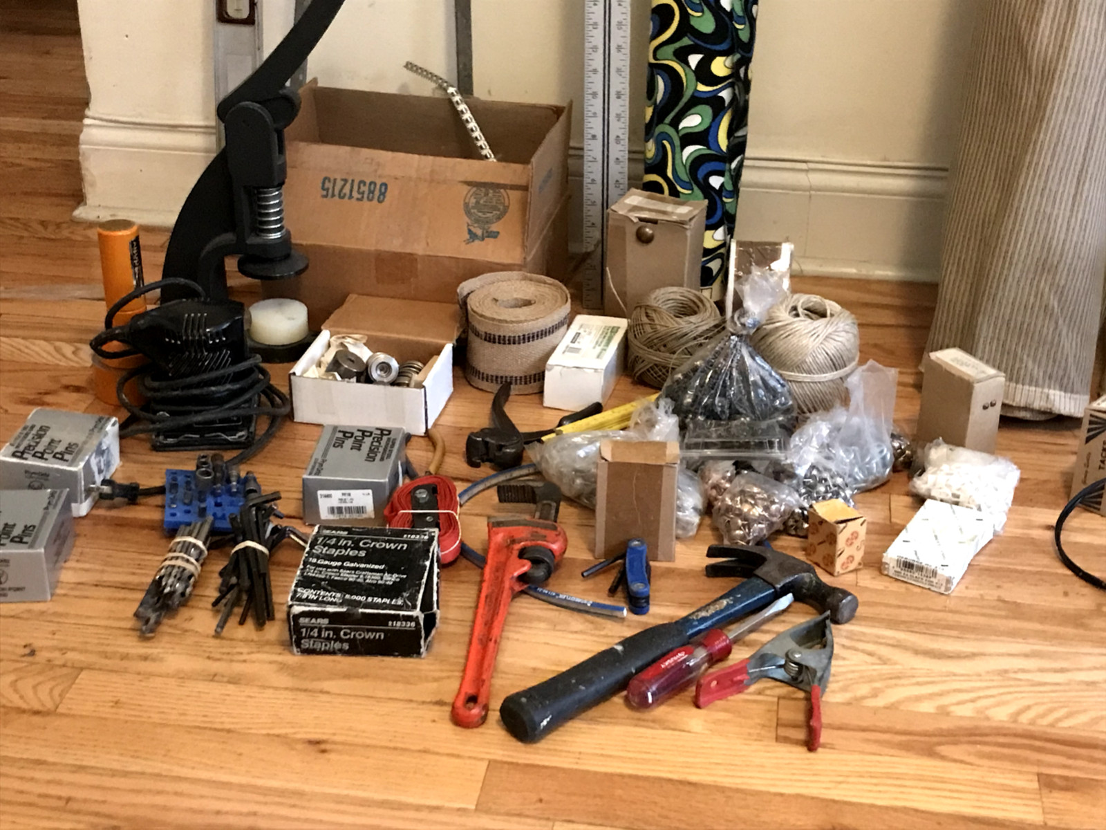 Upholstery Tool Lot - C S Osborne Button Machine