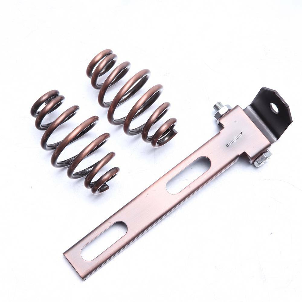 Motorcycle Solo Seat 2" Spring & Bracket Mounting Kit For Chopper Bobber