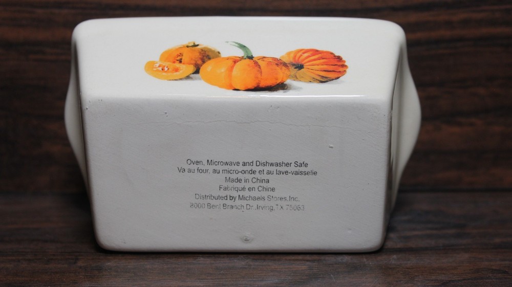 Pumpkin Mini Loaf Baking Dish Fall Harvest Ceramic Oven Safe