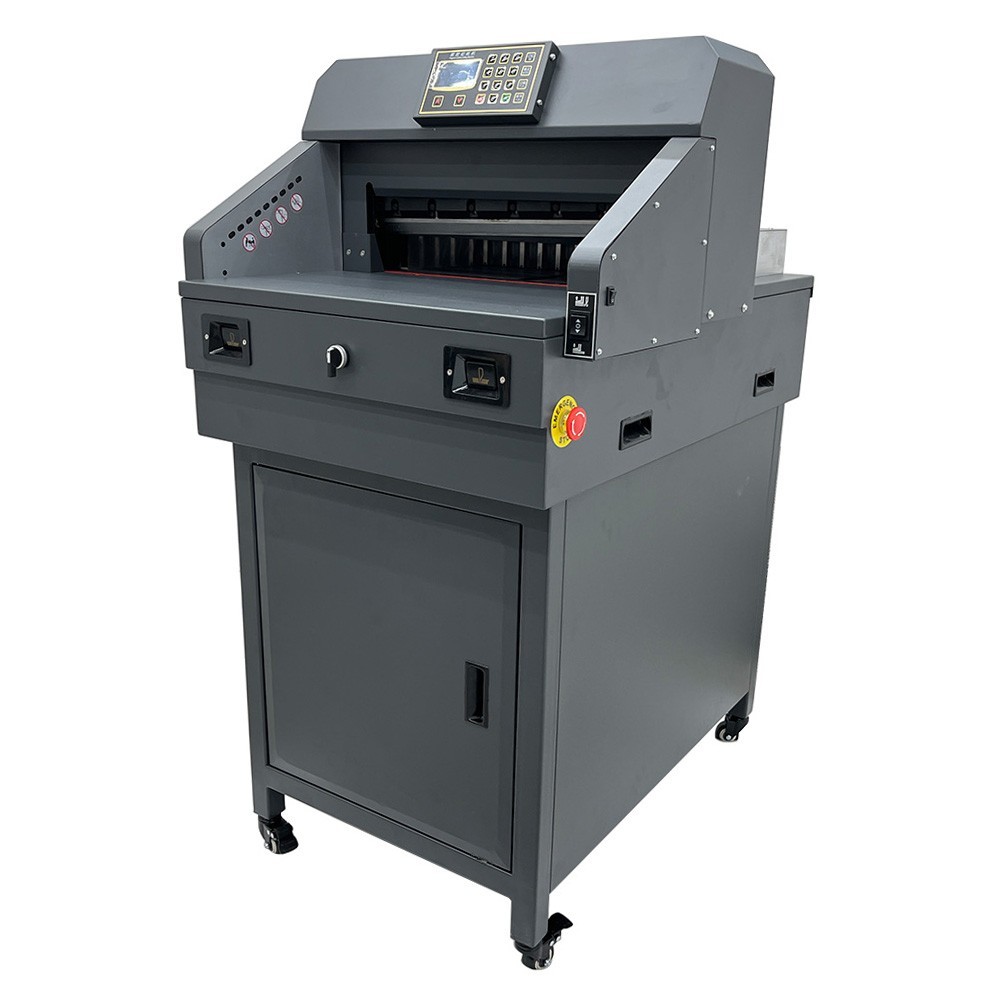 Electric Paper Cutter 18" 460mm Cutting Length Automatic Stack Paper Trimmer Gui