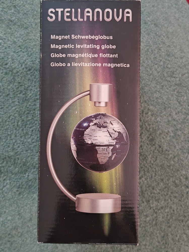 Stellanova Magnetic Levitating Globe Computer Controlled Desk Accessory Fun