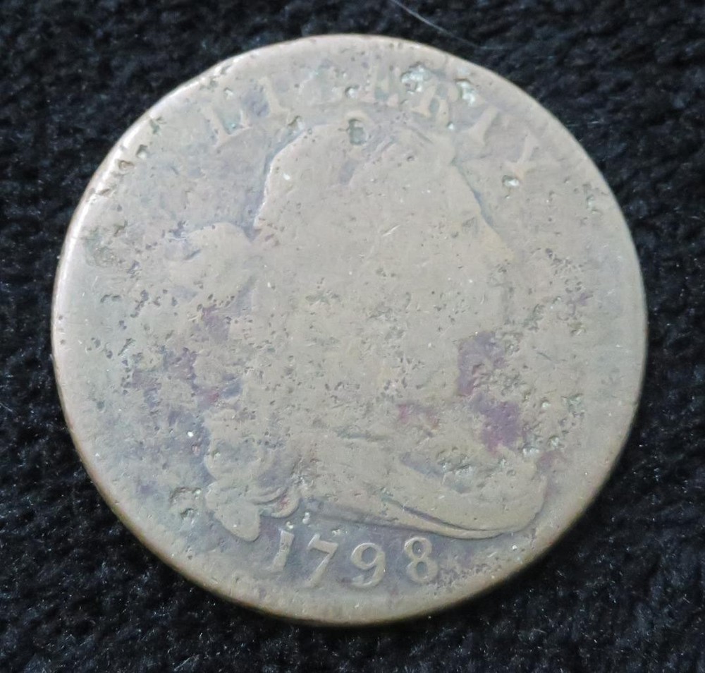 1798 Draped Bust Large Cent * Clear Date * Great Type Coin * 5019