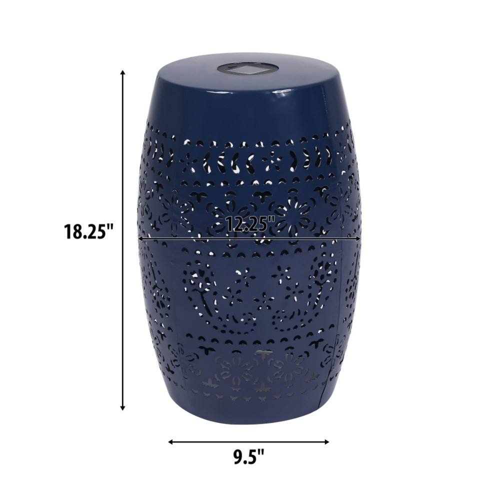 SOLAR SIDE TABLE,DARK BLUE COLOR