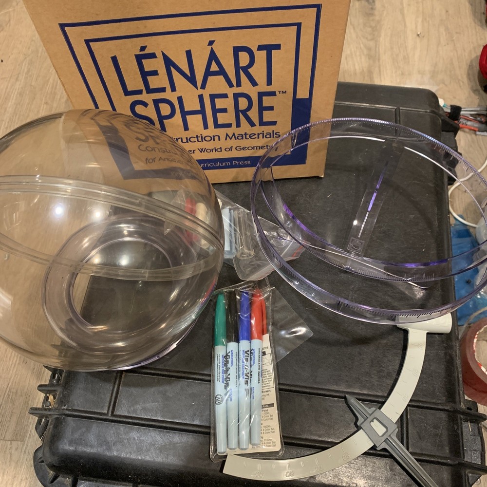Lenart Sphere Kit Key Curriculum Press Geometry Teaching Tool 1996