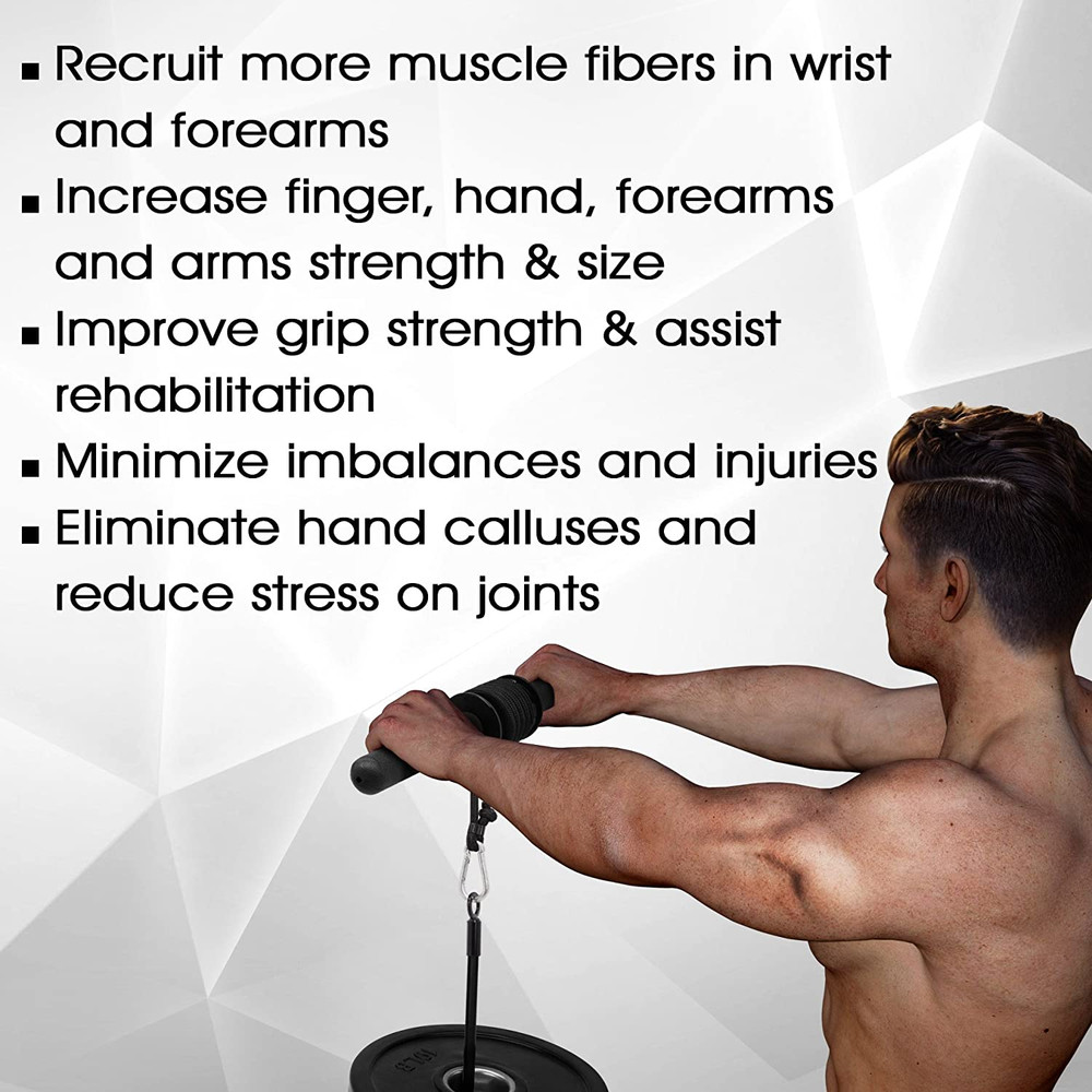 Wrist and Forearm Blaster - Wrist Roller & Forearm Roller for Training, Workout