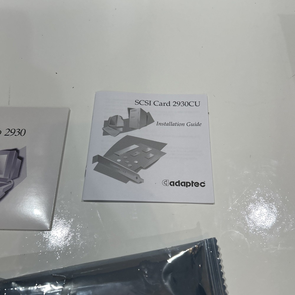 Adaptec AHA-2930CU SCSI Controller Card Installation Disc & Manual