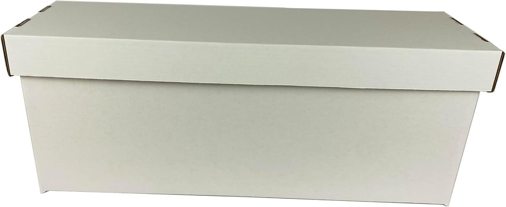 Comic Book Storage Box - 5 Count Long Comic Book Boxes with White Corrugated ...