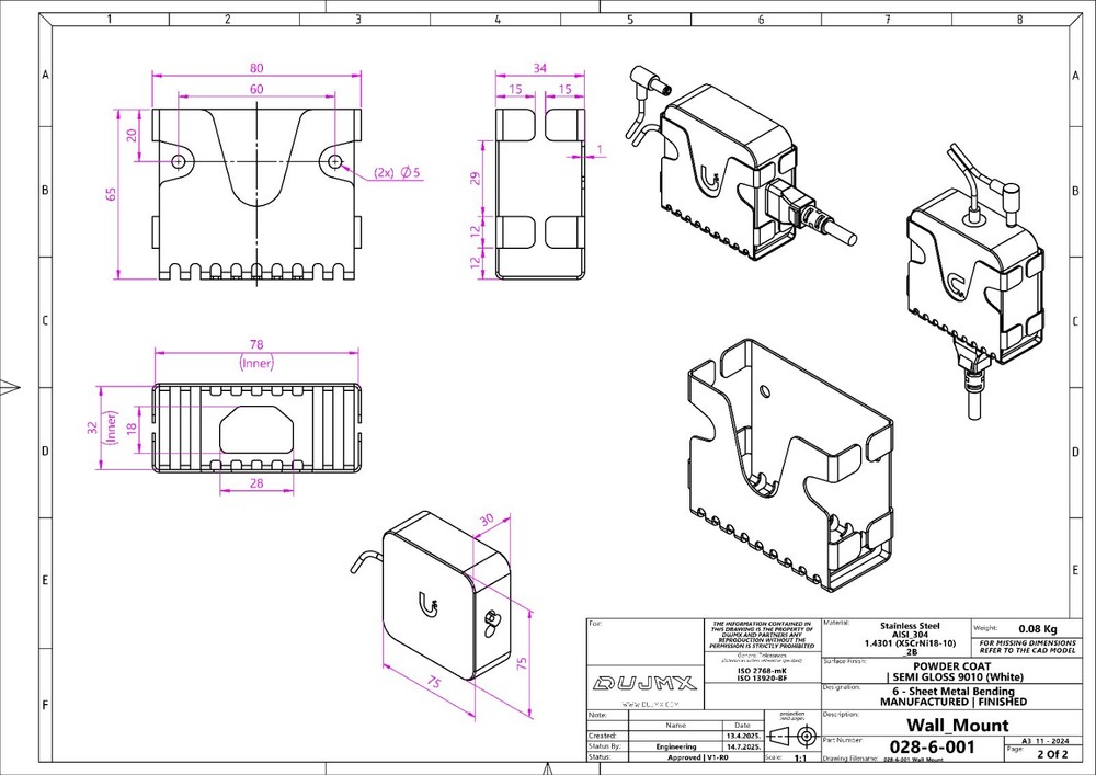 UniFi Power Brick (AC Adapter) Wall Mount