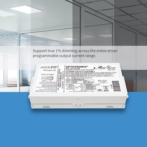 OSRAM 57351 40W Constant Current Dimmable Compact LED Driver, 120-277V AC