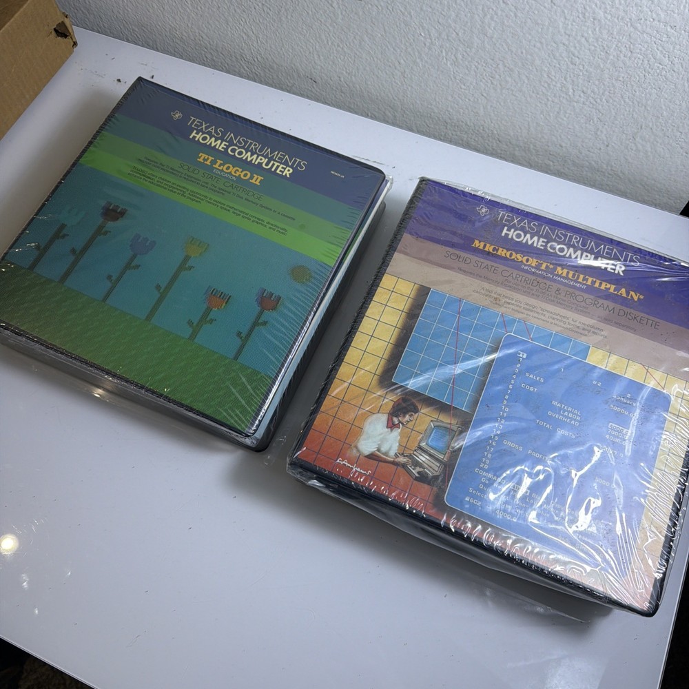 Texas Instruments Home Computer TI Logo II Solid State W/ Microsoft Multiplan