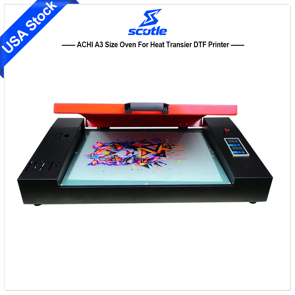 ACHI A3 Size Oven For Heat Transfer DTF Printer Powder Heating Machine
