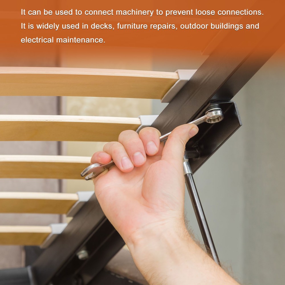 20 Pcs Spring Lock Washer, Copper M8 Split Lock Washers Assortment