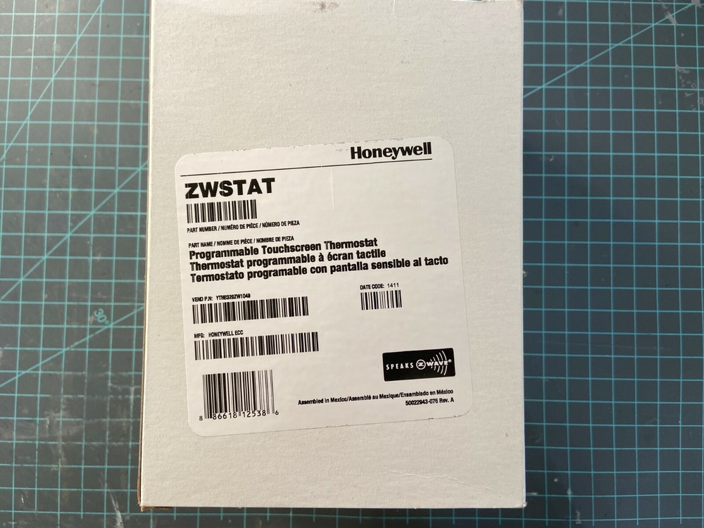 Honeywell ZWSTAT Programmable Touchscreen Thermostat