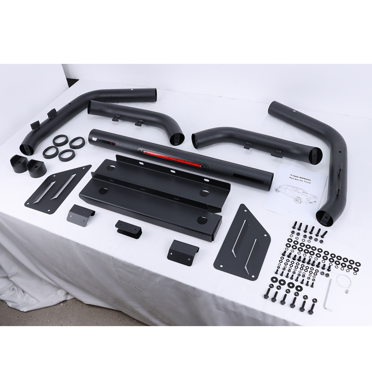 Roll Bar Fits for Toyota Tacoma 2005-2025 with Light Mounting Bracket Heavy Duty