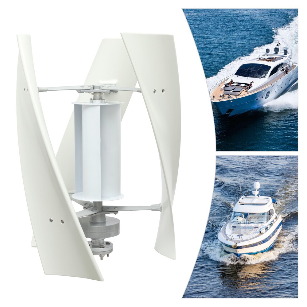 100W 4-Blade Vertical Wind Turbine Generator - 24V W/Controller Windmill Power！