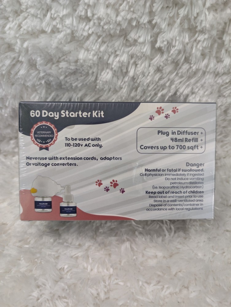 TheraPetMD Advanced Cat Calming Diffuser Kit 60 Day Supply 1 Diffuser 2 Refills