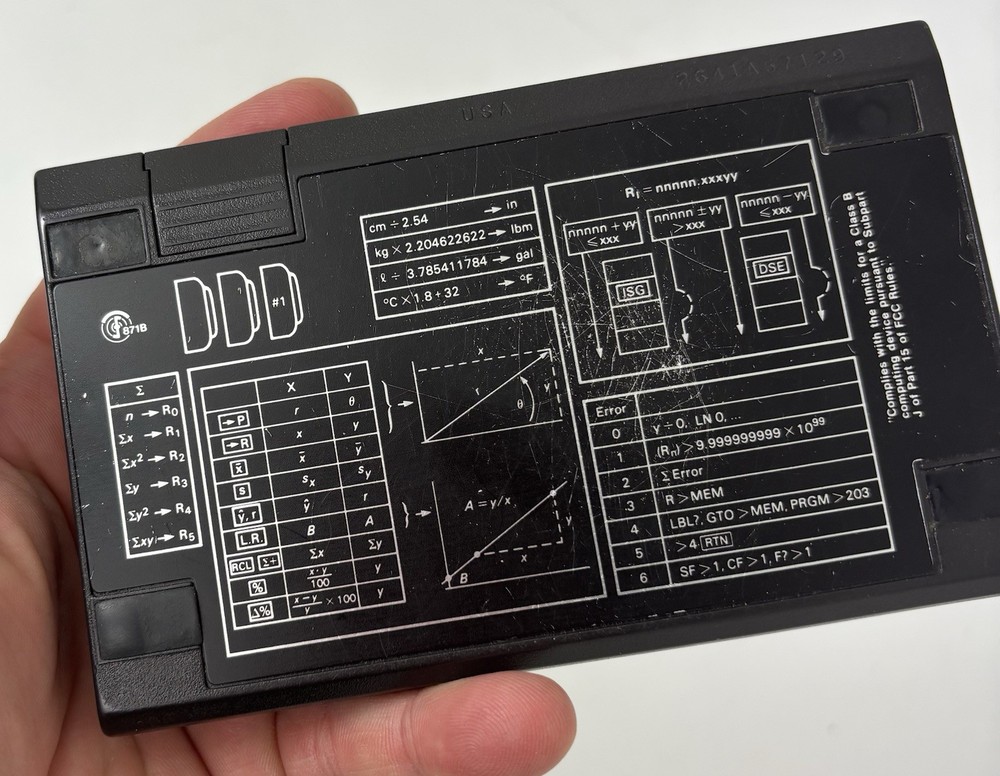 Hewlett Packard HP 11C scientific calculator with protective case Please Read