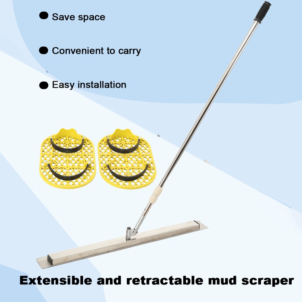 Long Handle Concrete Trowel Cement Surface Smoothing Tool With Finishing Shoes