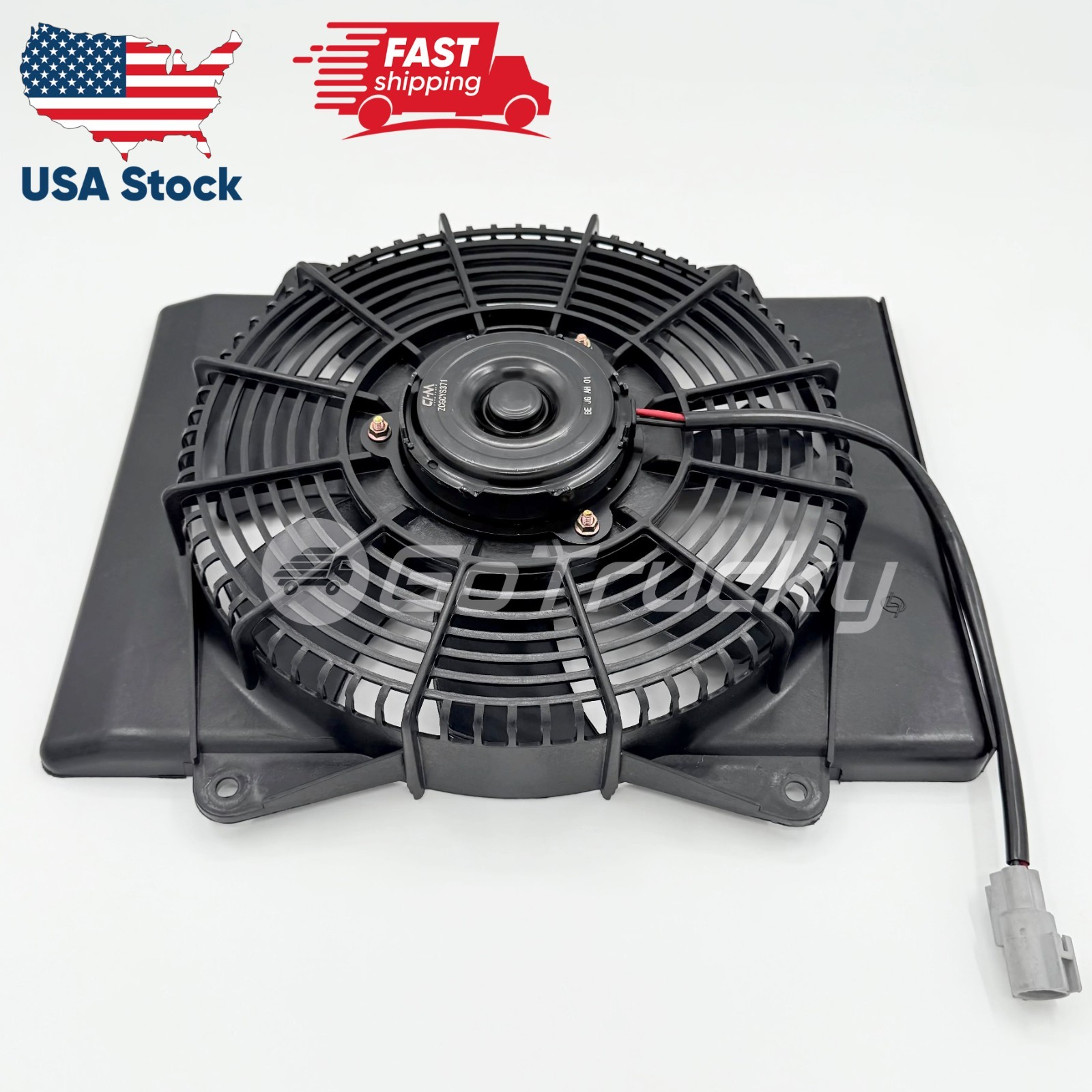 Fan Motor Assembly Condenser For Isuzu NPR-HD NQR NRR 4HK1 5.2L 4HE1 4.8L 98-08