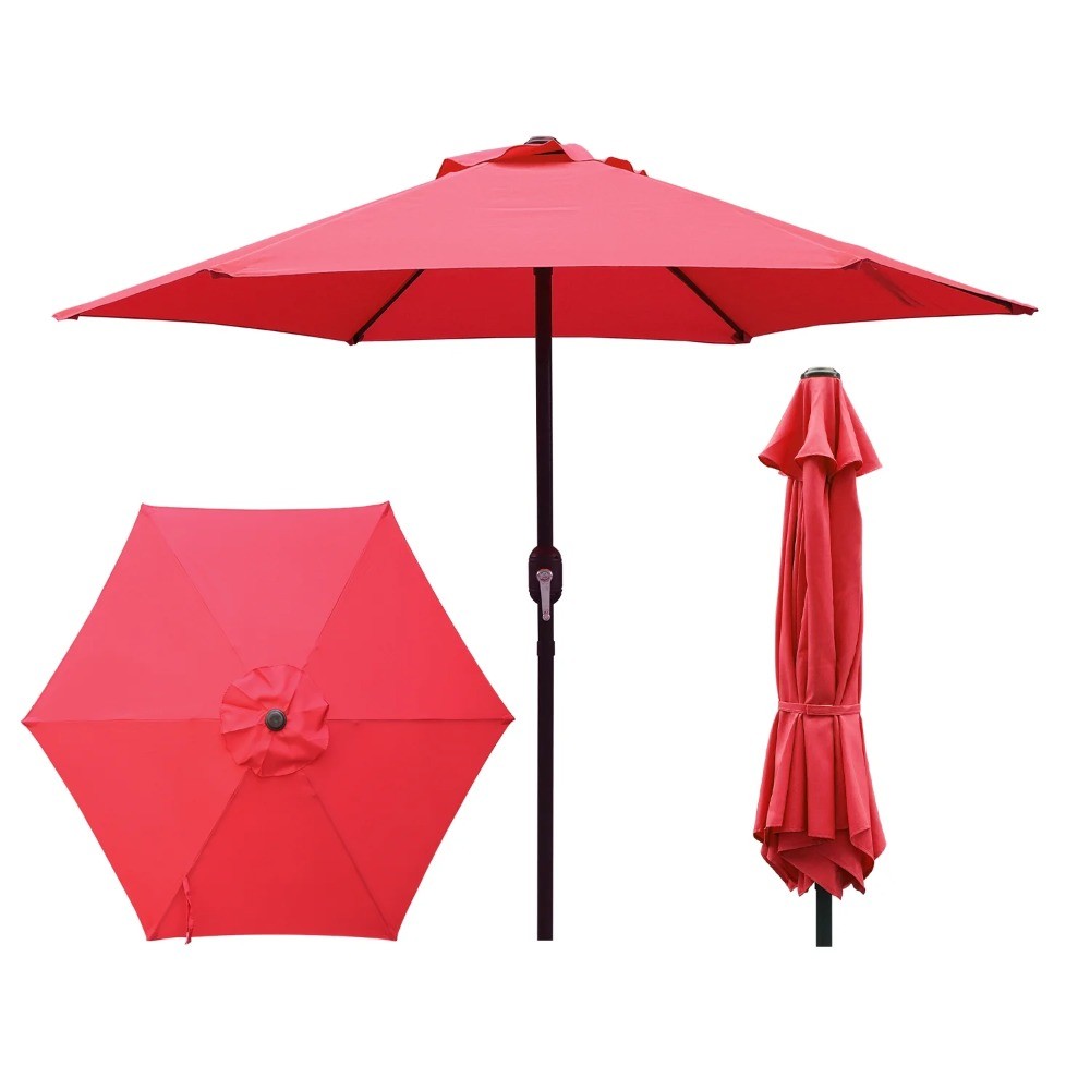 7.5ft Patio Umbrella with Crank Handle Outdoor Market Umbrella
