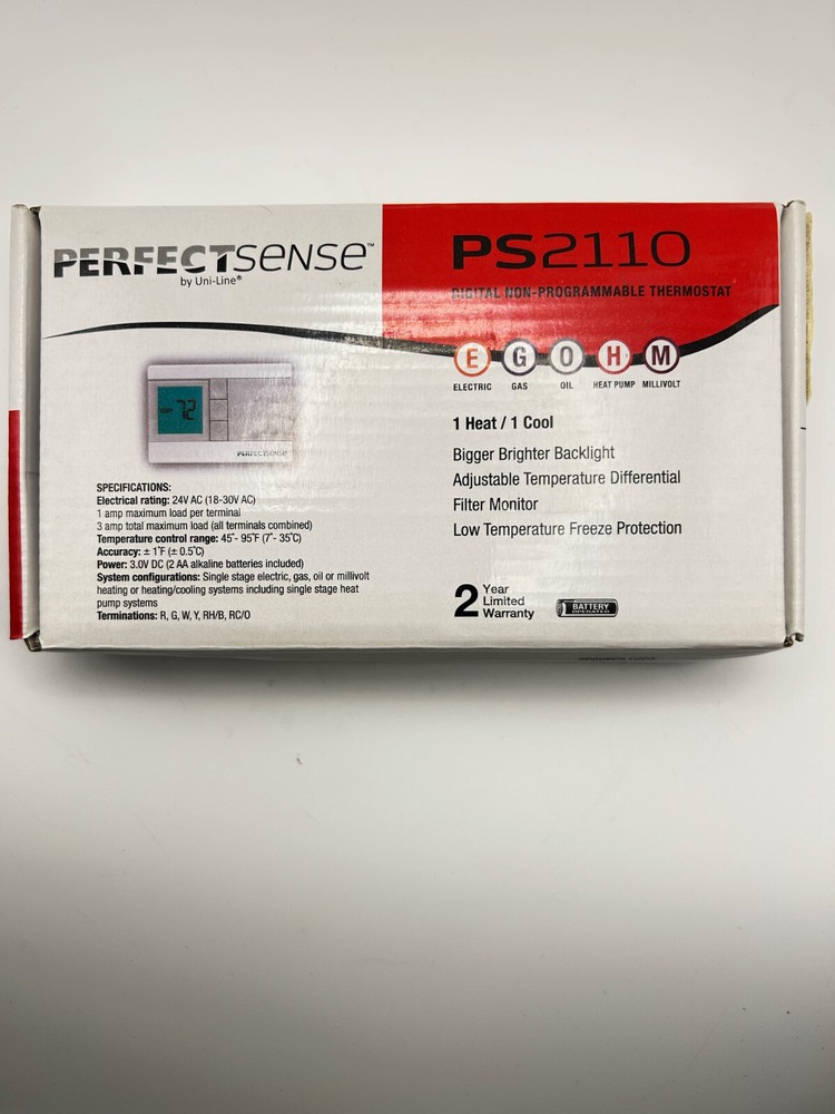 Uni-Line - Digital Non-Programmable Thermostat - PS2110