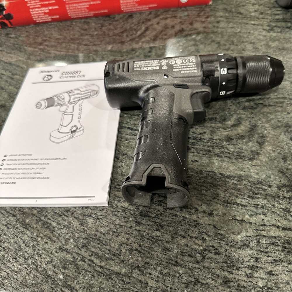 Snap On cdr861gm 3/8 drill driver 14.4 micro lithium brushless tool only