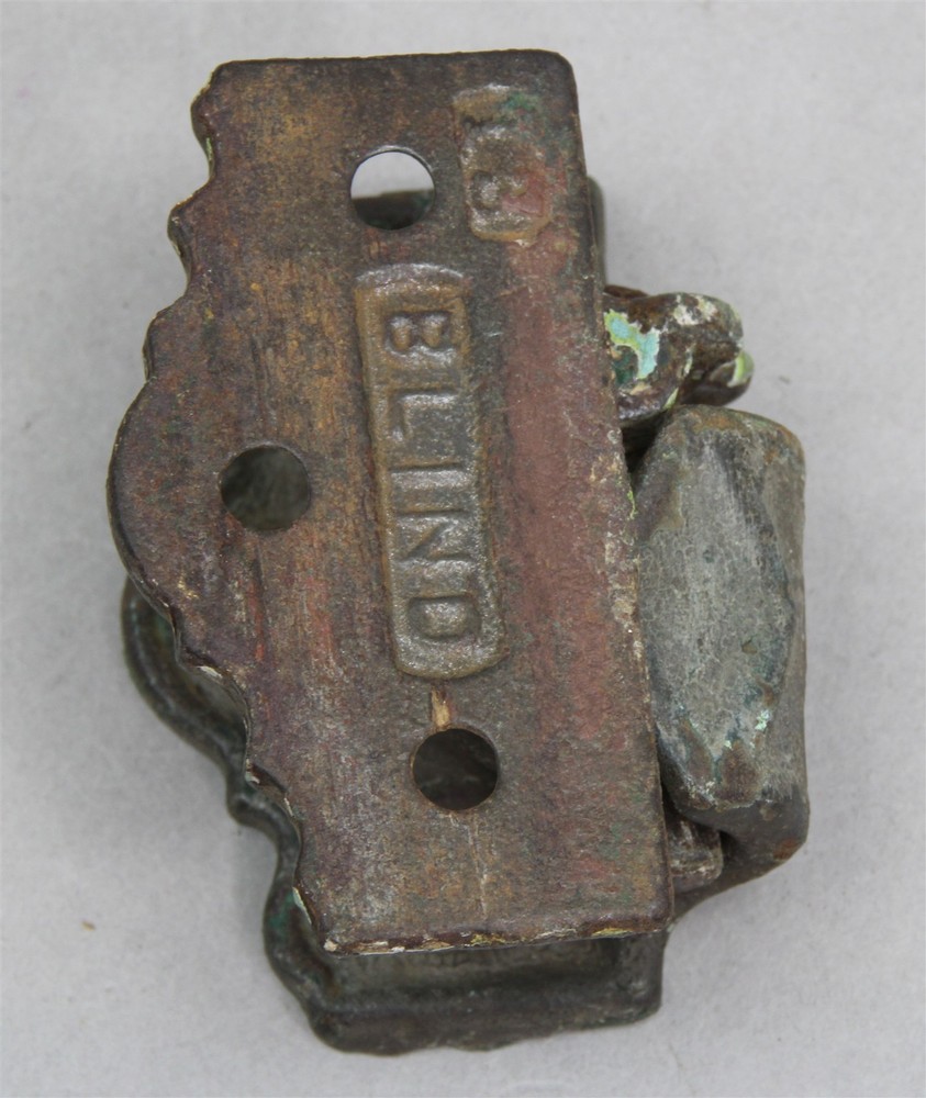 Single Antique Victorian Cast Iron Shutter Blind Hinge