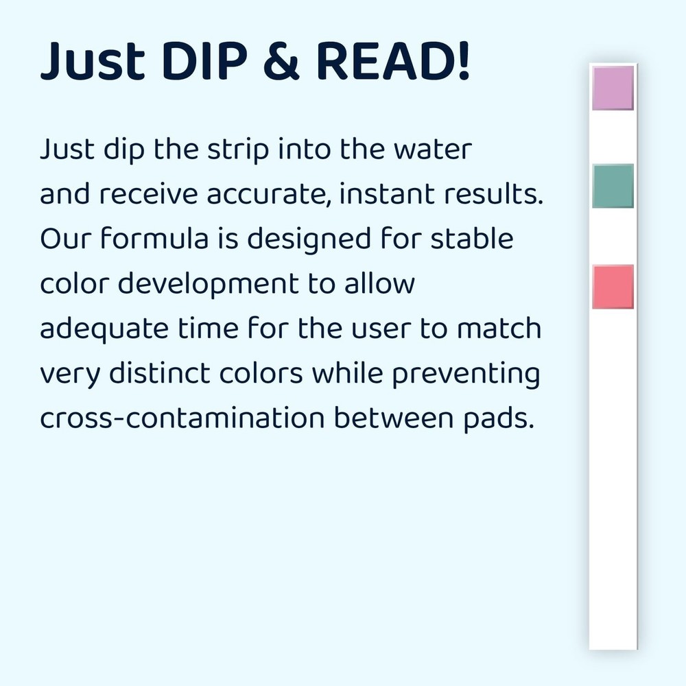 Insta- QAC Sanitizer Paper, 100 Strips - Ensures Safe Water Testing