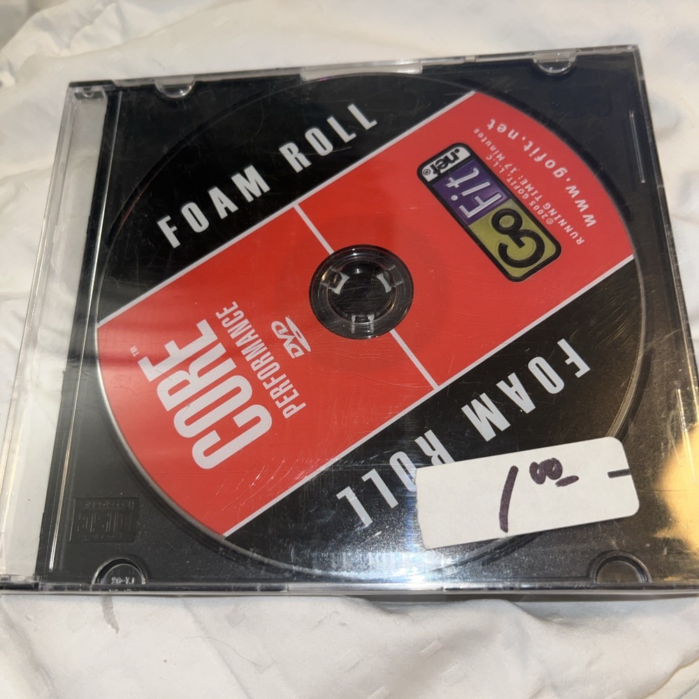 Core Performance DVD Foam Roller GoFit.net Video Compact Disc New Sealed Fast