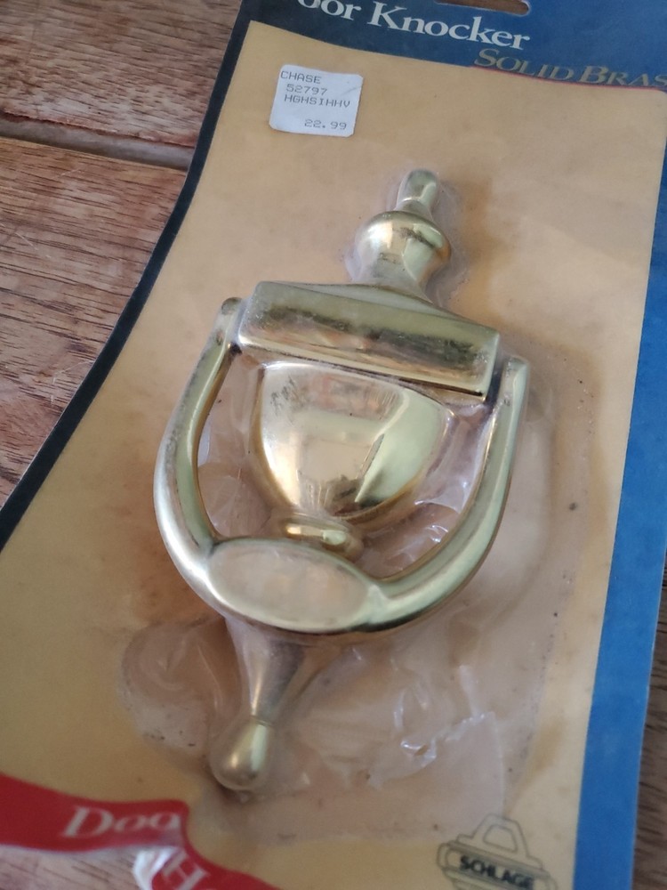 Ives SCHLAGE Solid Brass Door Knocker Brass Door Hardware New