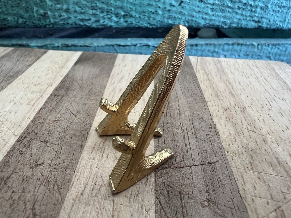 Miniature Gold Toned Display Easel