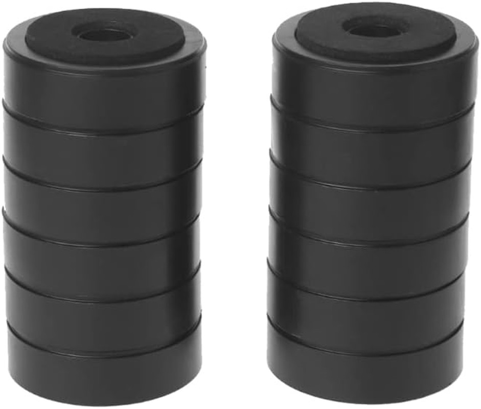 12 Pack Speaker Isolation Feet Amplifier 48Mm Plastic Shock Absorption Base Pads