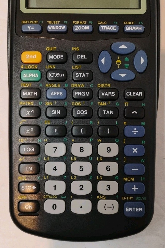 Texas Instruments TI-83 Plus Graphing Calculator – Tested & Working – With Case
