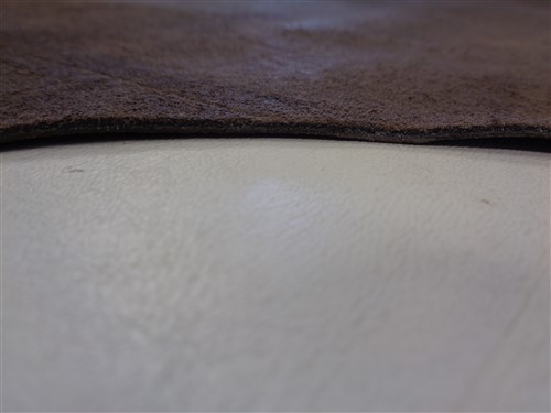 LEATHER HIDE BROWN TEXTURED 106" X 48"