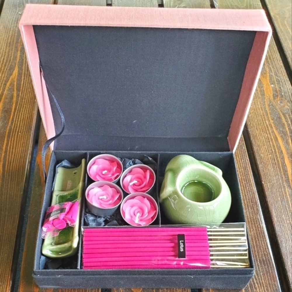 Lotus incense gift set