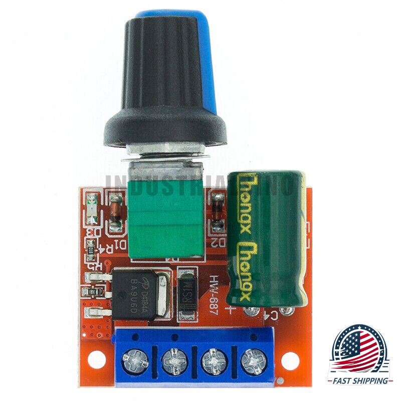 5A 90W PWM DC Motor Speed Controller Adjustable 5V-35V DC Regulator Module