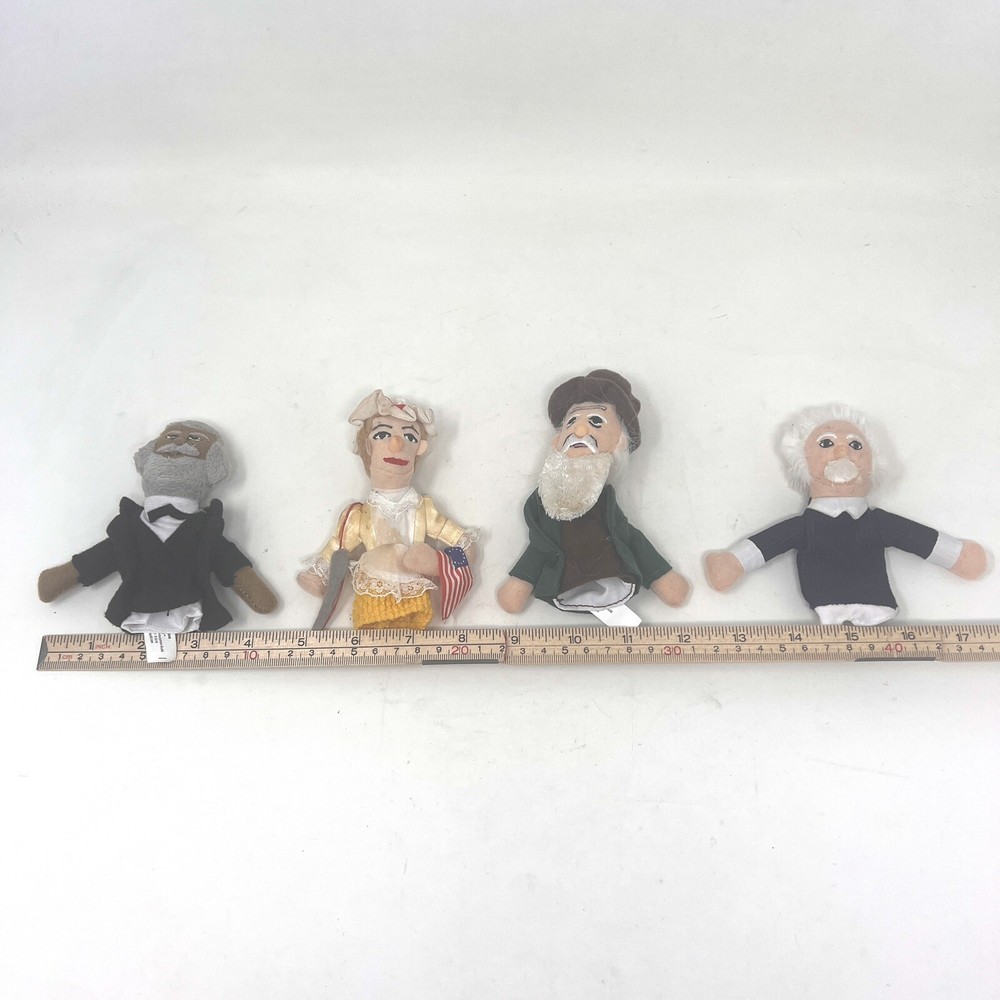 Magnetic Personalities Finger Puppet 4 Einstein Davinci Betsy Ross Frederick