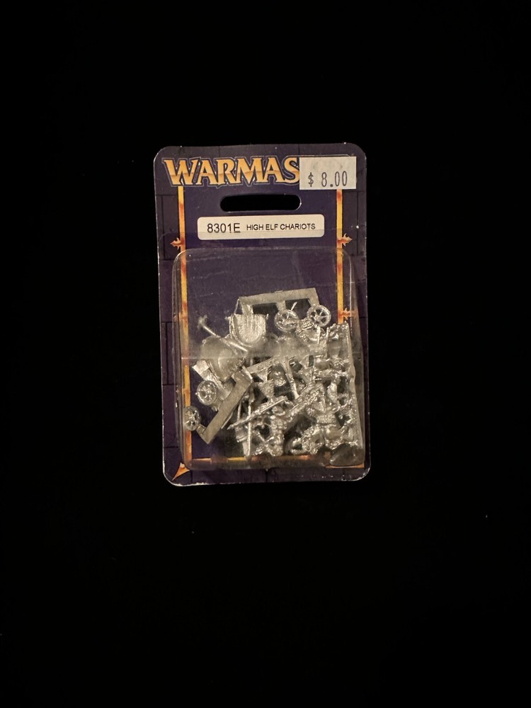 Games Workshop Warmaster High Elf Chariots Sealed Blister Vintage OOP