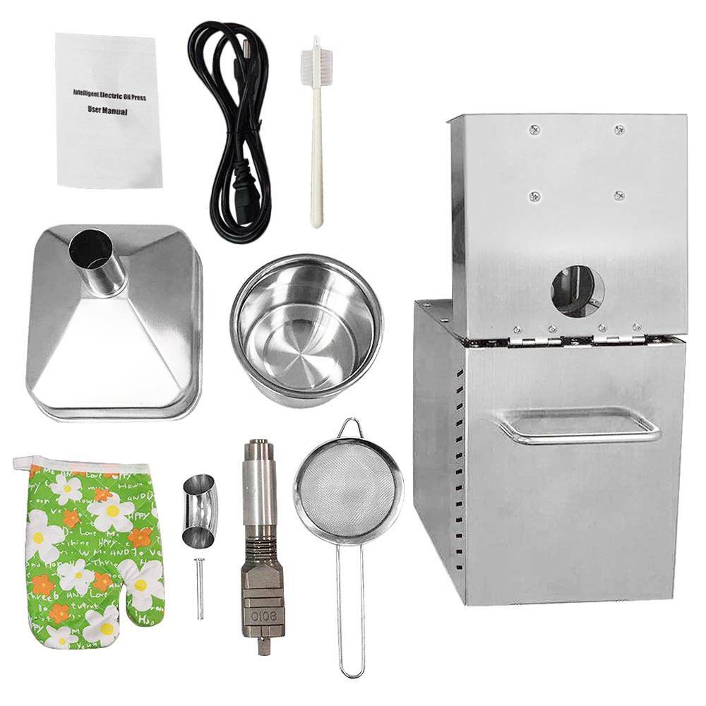 Automatic Seed Oil Press Machine Stainless Steel Cold Hot Expeller Extractor USA