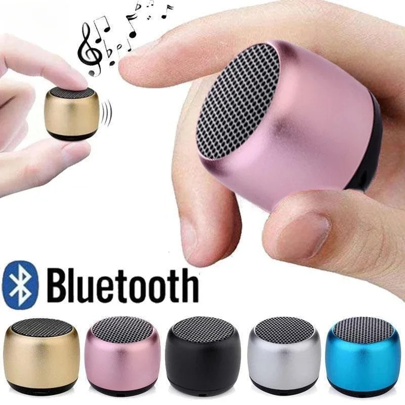 1PC Mini Wireless Bluetooth Speaker Portable Metal Wireless Loudspeaker Mobile