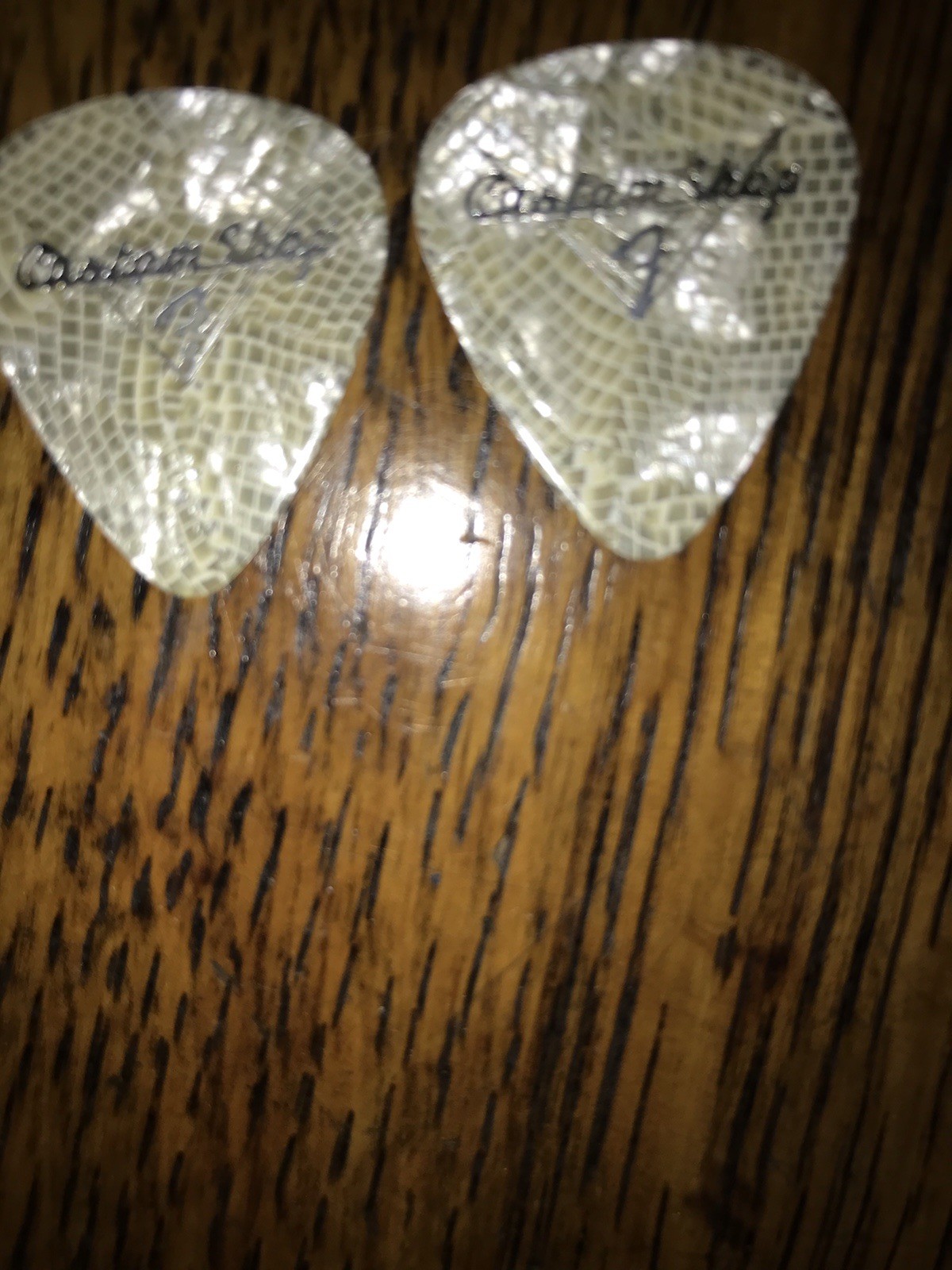 RARE FENDER SNAKESKIN CUSTOM SHOP PICKS!!!