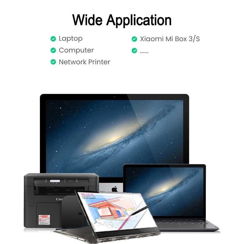 USB 3.0 Ethernet LAN RJ45 100Mbps Network Adapter For Windows PC