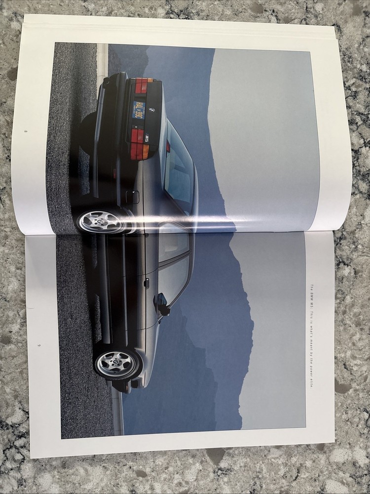 BMW 5 Series E34 41 Page 1992 Brochure