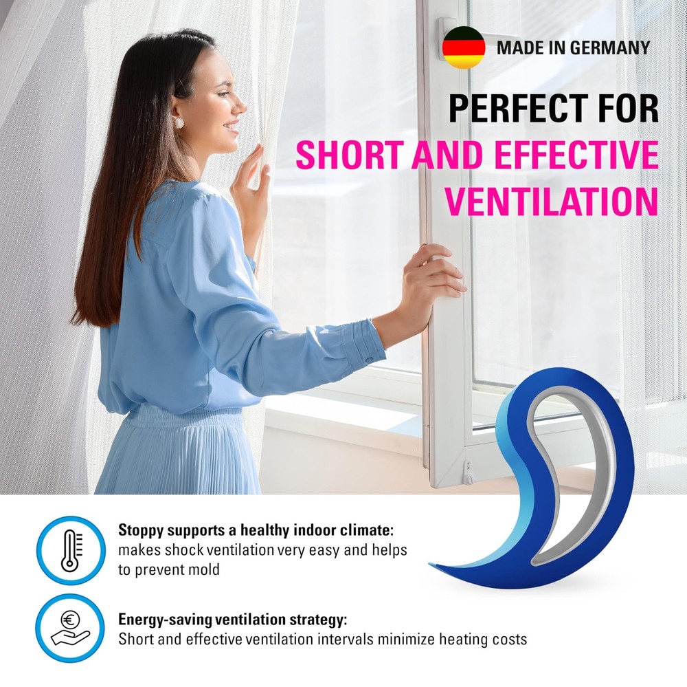 Stoppy Door and Window Stopper, Multi-Functional Wedge, Convenient Door Hook,...