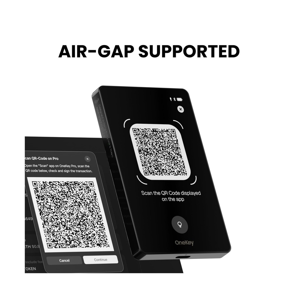 OneKey Pro Crypto Hardware Wallet + OneKey Lite Crypto Seed Storage Card